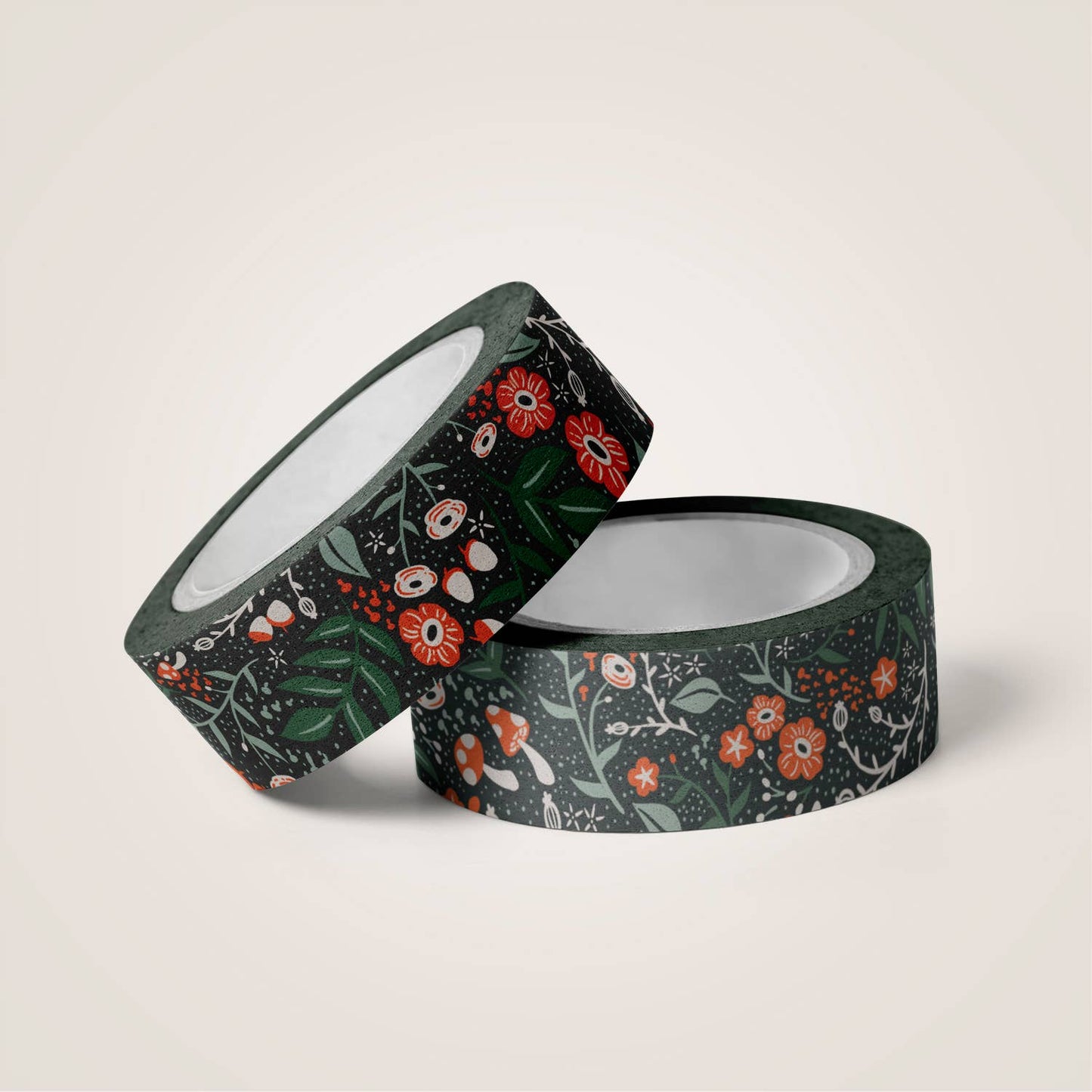 Wicked Wildflowers Washi Tape - Emerald