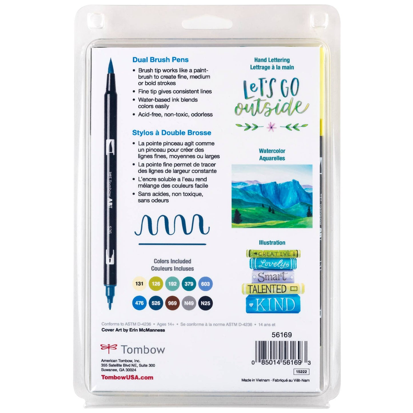 Dual Brush Pen Art Markers: Landscape - 10-Pack