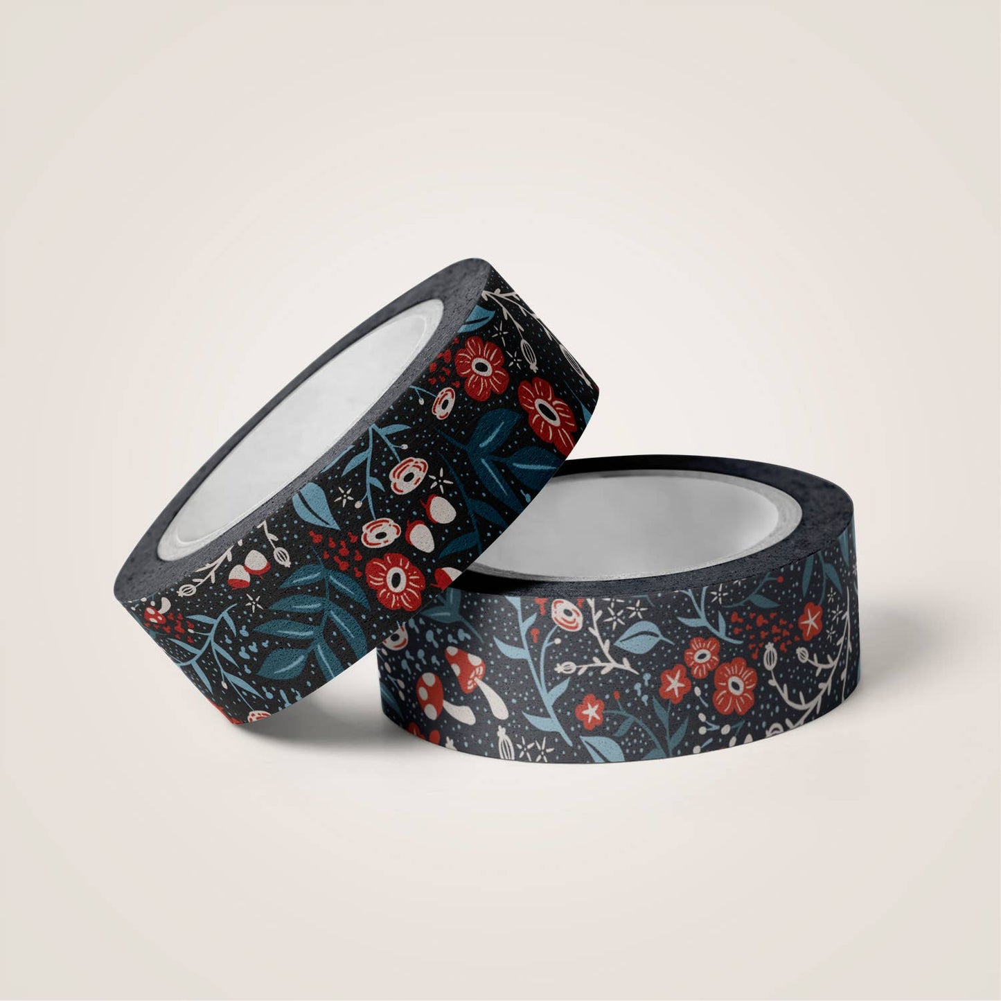 Wicked Wildflowers Washi Tape - Cobalt