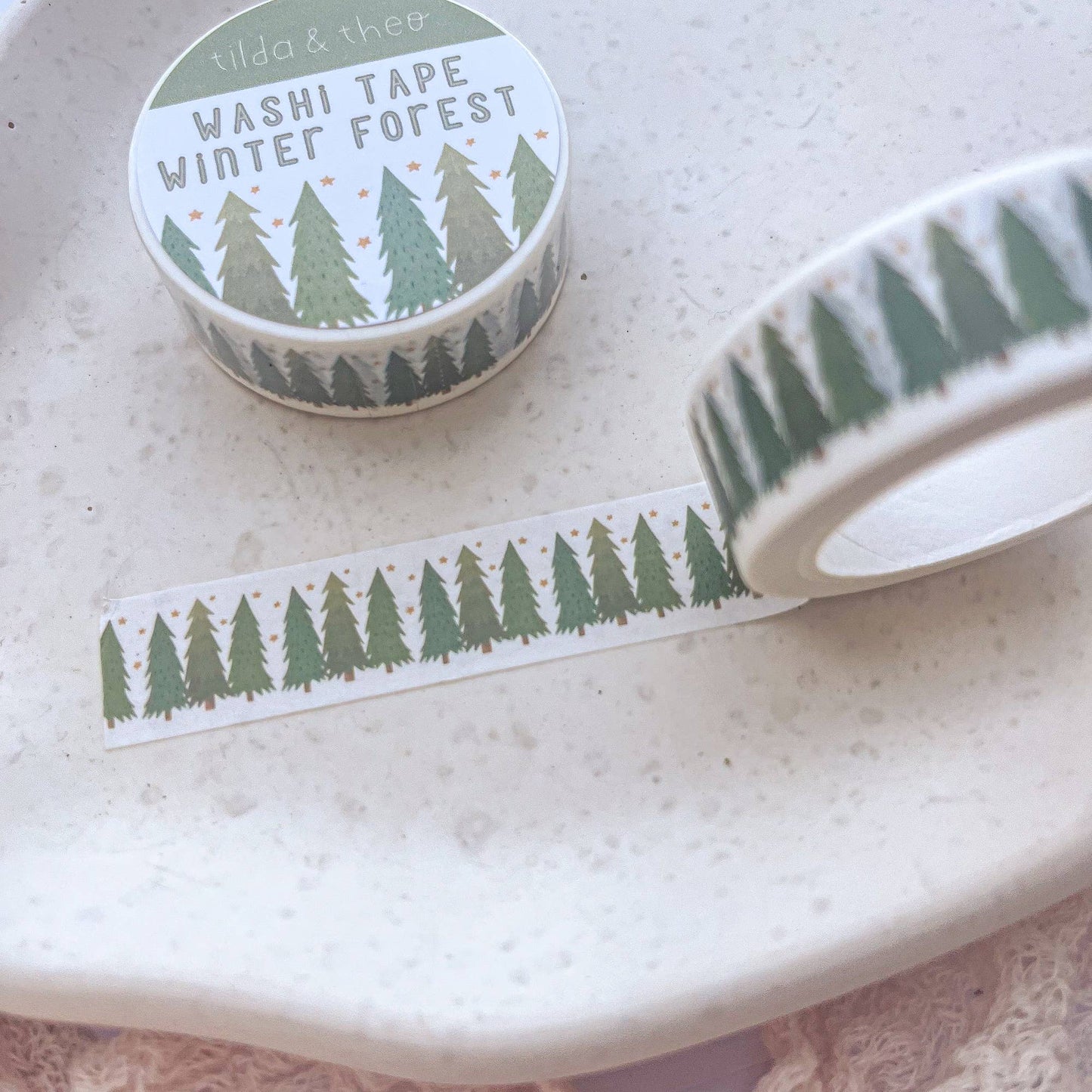 Washi Tape Tannen Winterwald Christmas - adhesive tape