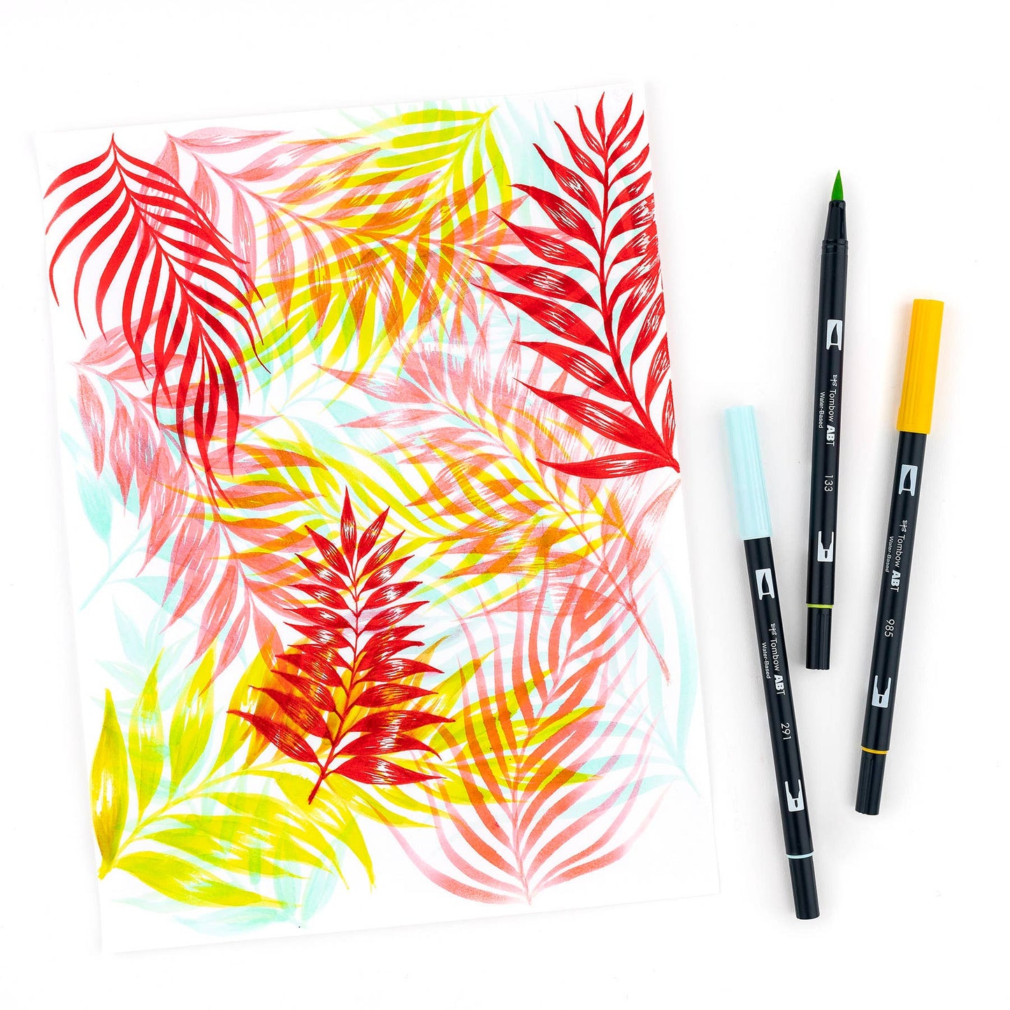 Dual Brush Pen Art Markers: Tropical - 10-Pack