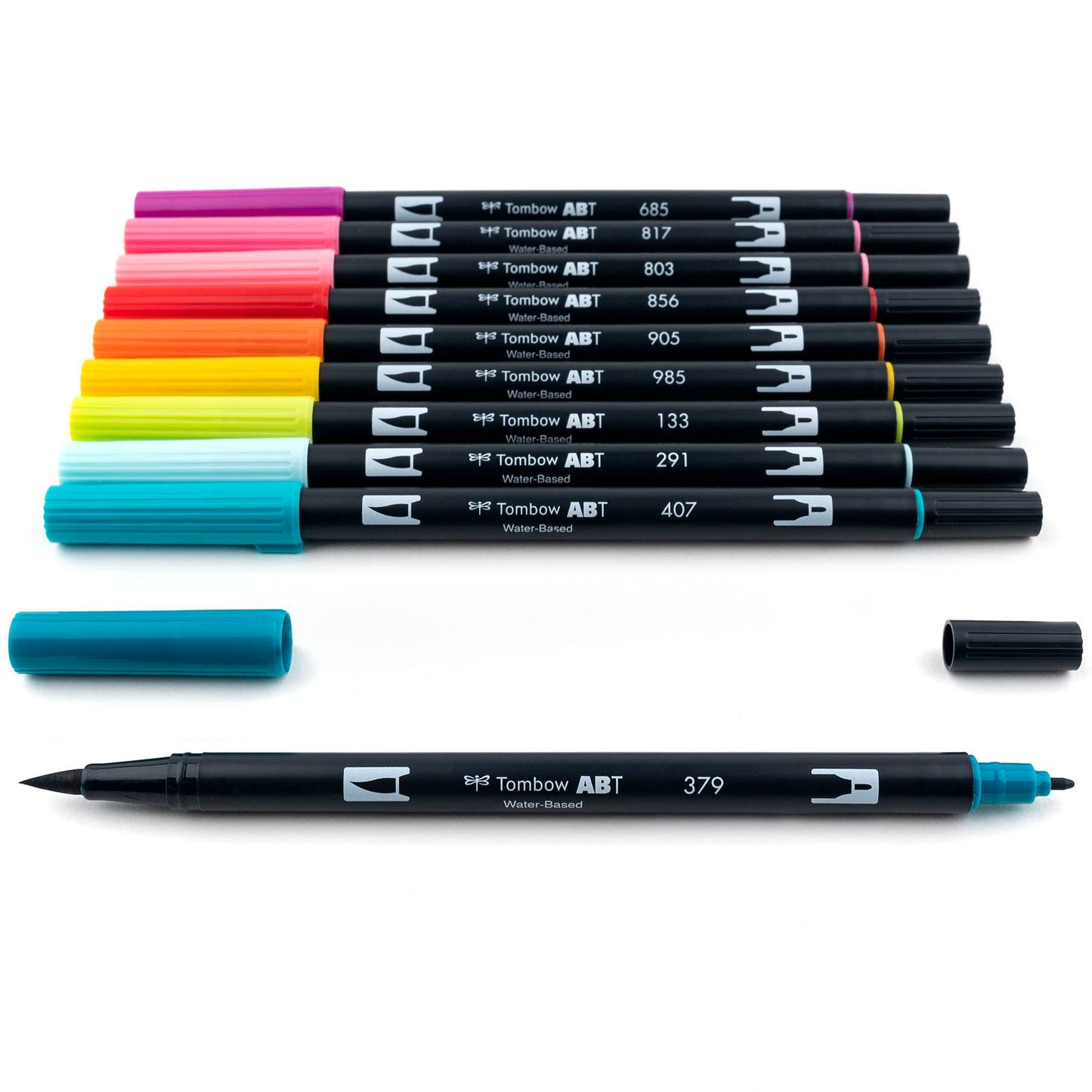 Dual Brush Pen Art Markers: Tropical - 10-Pack