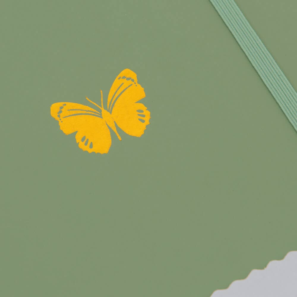 A5 Dot Grid Journal - Butterfly: Orange