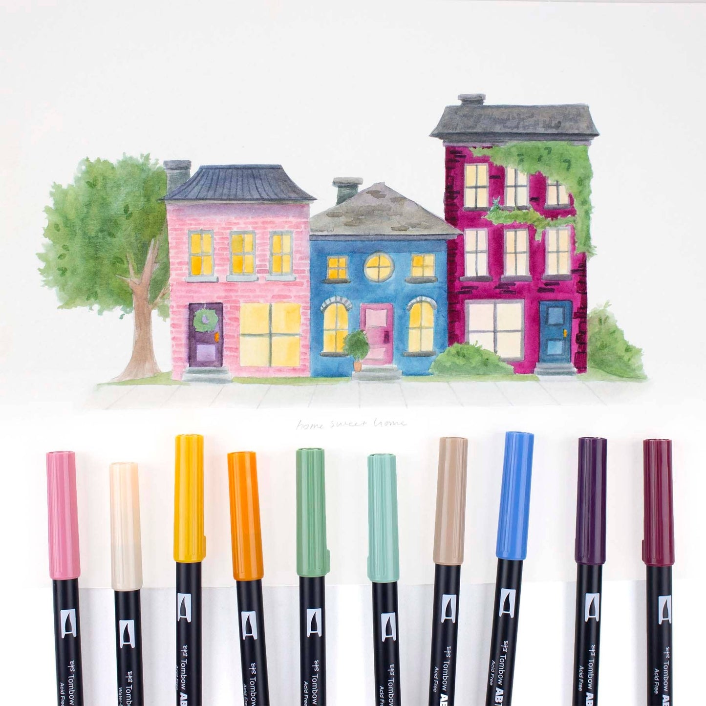 Dual Brush Pen Art Markers: Cottage - 10-Pack