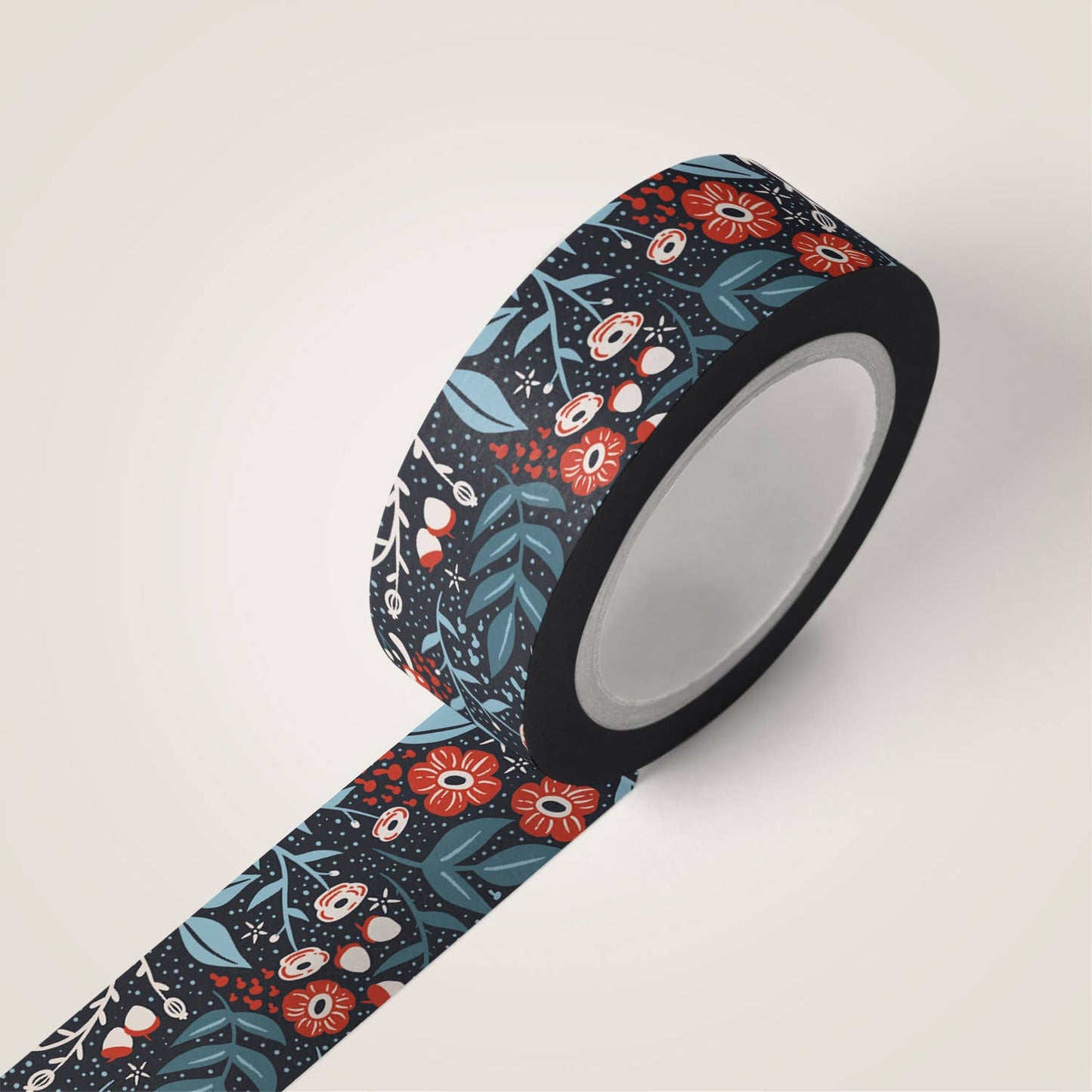 Wicked Wildflowers Washi Tape - Cobalt