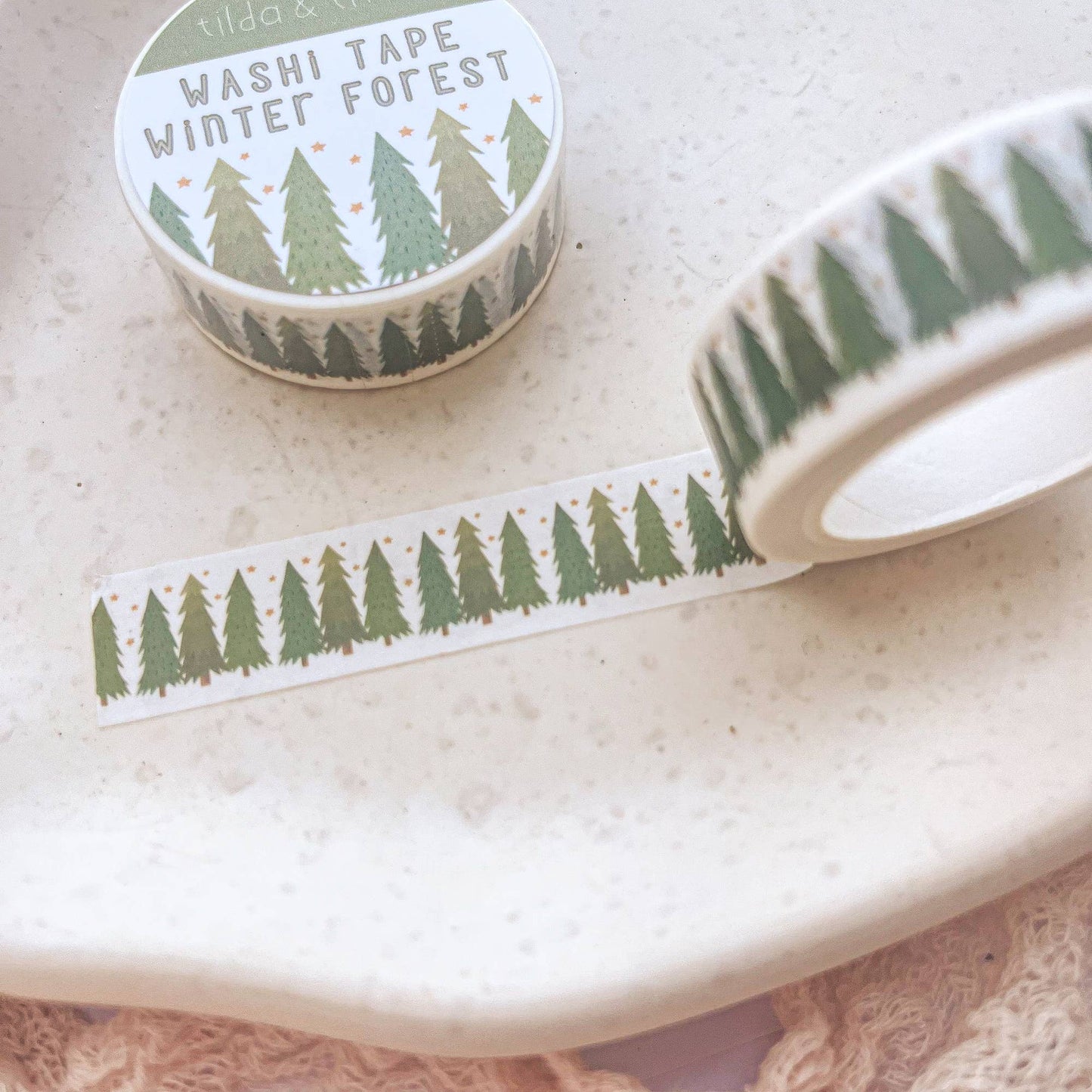 Washi Tape Tannen Winterwald Christmas - adhesive tape