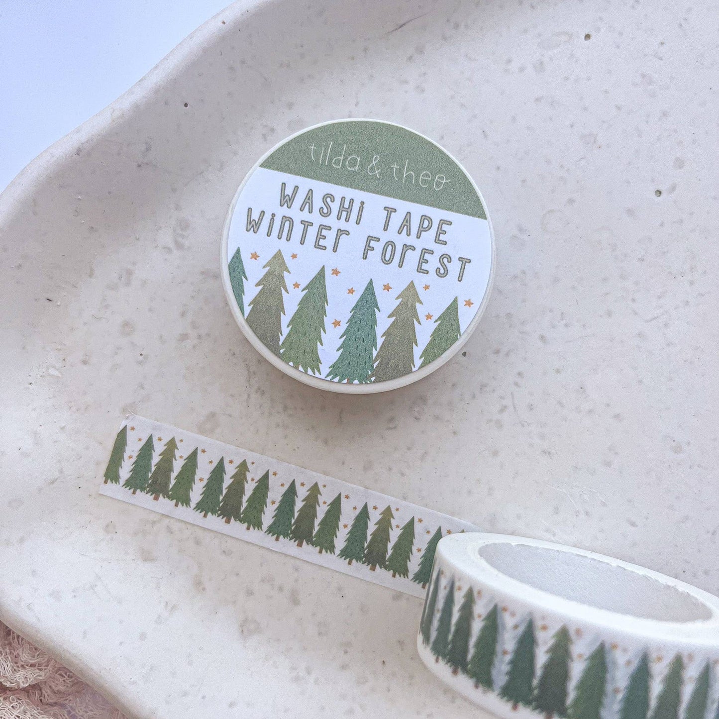 Washi Tape Tannen Winterwald Christmas - adhesive tape