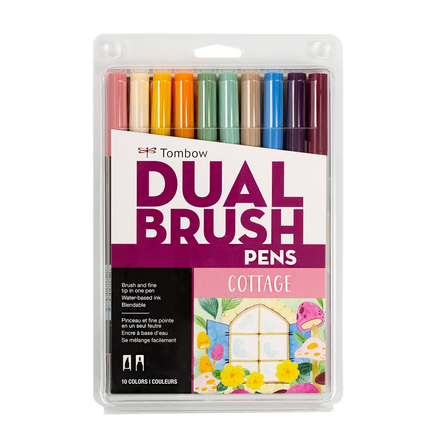 Dual Brush Pen Art Markers: Cottage - 10-Pack